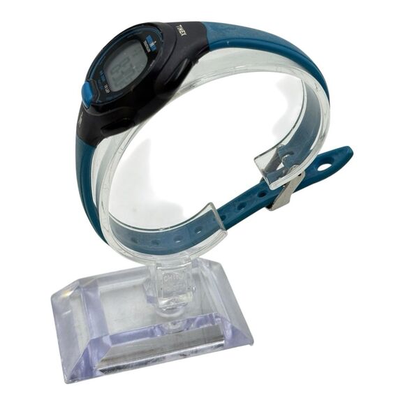 Timex Ironman Triathlon Digital Watch Blue Band 10 Lap WR 100M ( See Des) - Picture 2 of 6